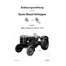 Deutz D25 - D25S type D25.1 Operators Manual